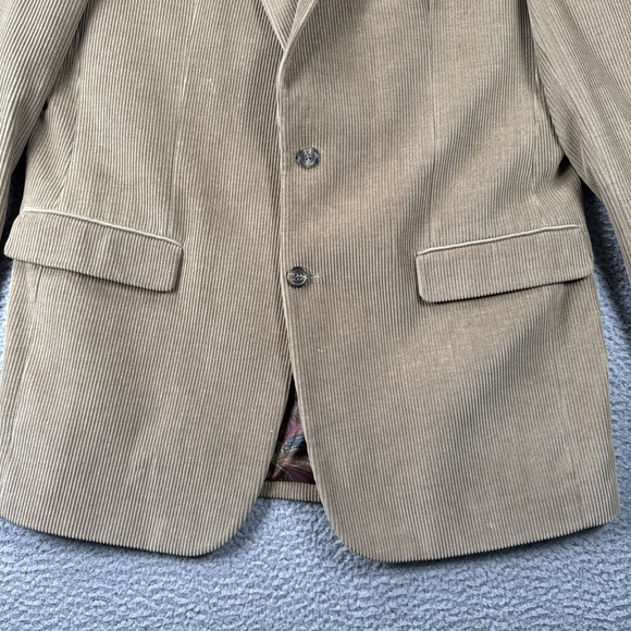 Lauren Ralph Lauren Corduroy Blazer Mens 42L LONG Sport Coat Paisley Lined - Picture 3 of 15
